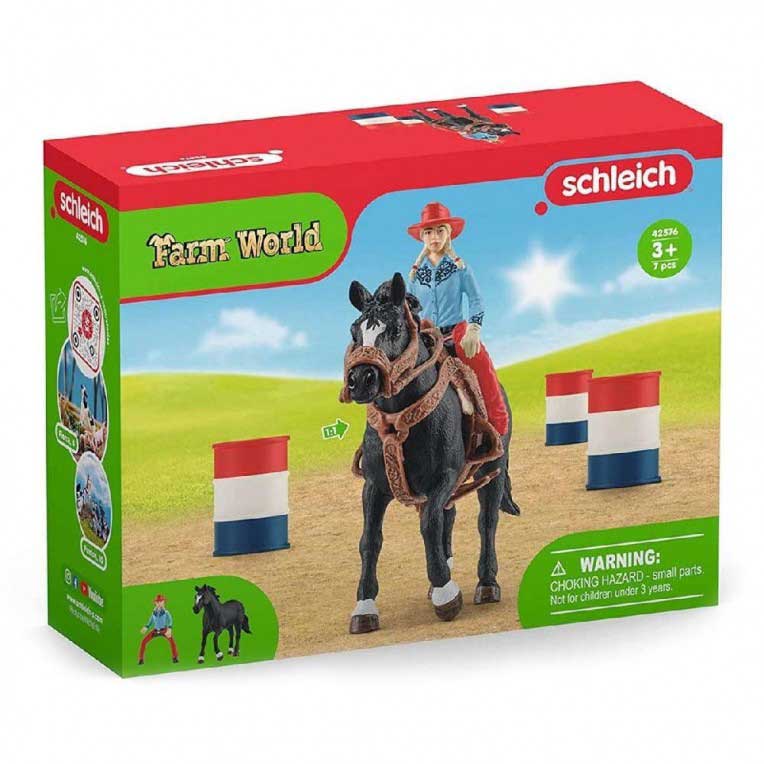 Schleich® figure Konji - Kaubojka u trci s preprekama 42576 - pogled 4