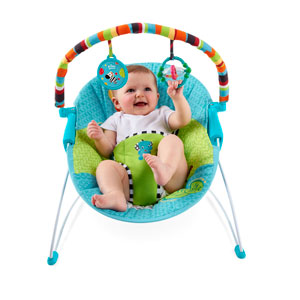 Bright Starts Ležaljka za bebe sa vibracijom Zoo priče - pogled 4