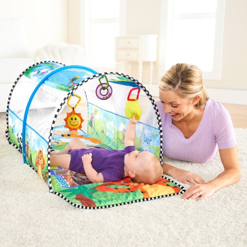 Bright Starts - Baby Einstein 2u1 Bebi aktiviti gimnastika I tunel Safari avanture - pogled 4