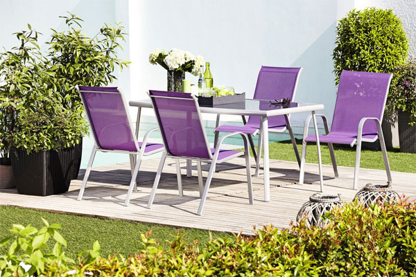 Baštenska garnitura Stellio ljubičasta - pogled 4
