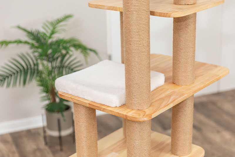 Drvena grebalica igraonica za mačke 147cm Thiago Trixie 48105 - pogled 4