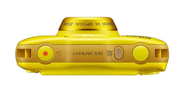 Nikon Digitalni Fotoaparat Coolpix S32 Žuta - pogled 4