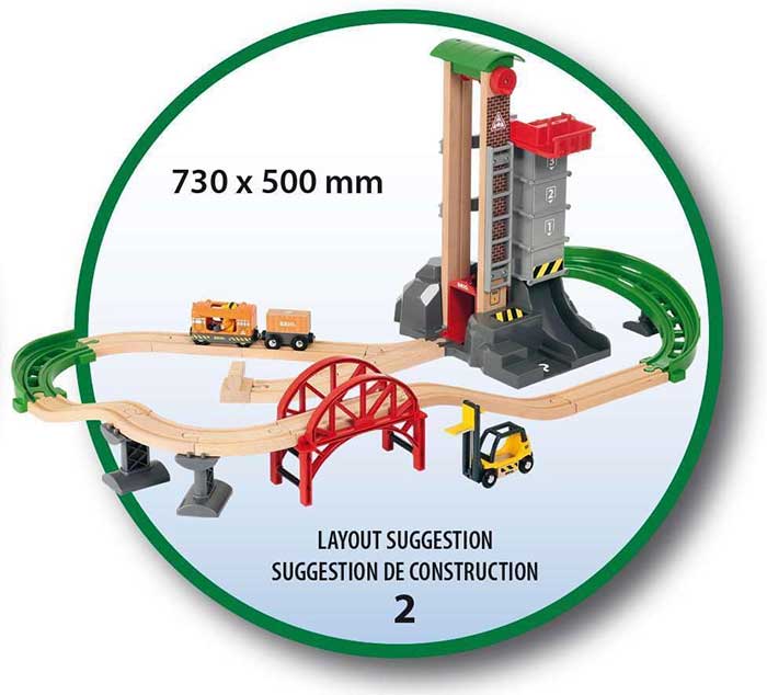 BRIO Igračka Skladište sa prugom i liftom 33887 - pogled 4