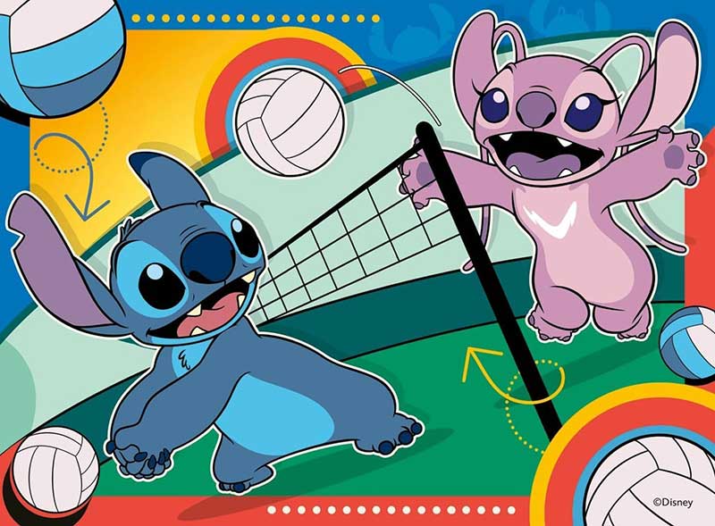 Puzzle slagalica za decu 4u1 Stitch And Angel Ravensburger 12004106 - pogled 4