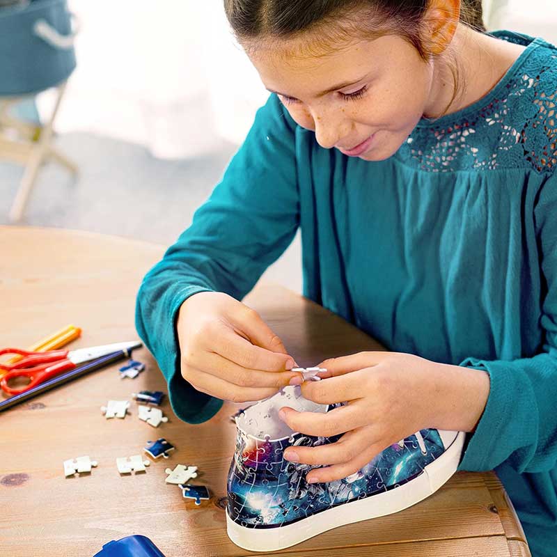 3D Puzzle slagalica 108 delova Patika Kutija za olovke Galaksija Ravensburger 11251 - pogled 4