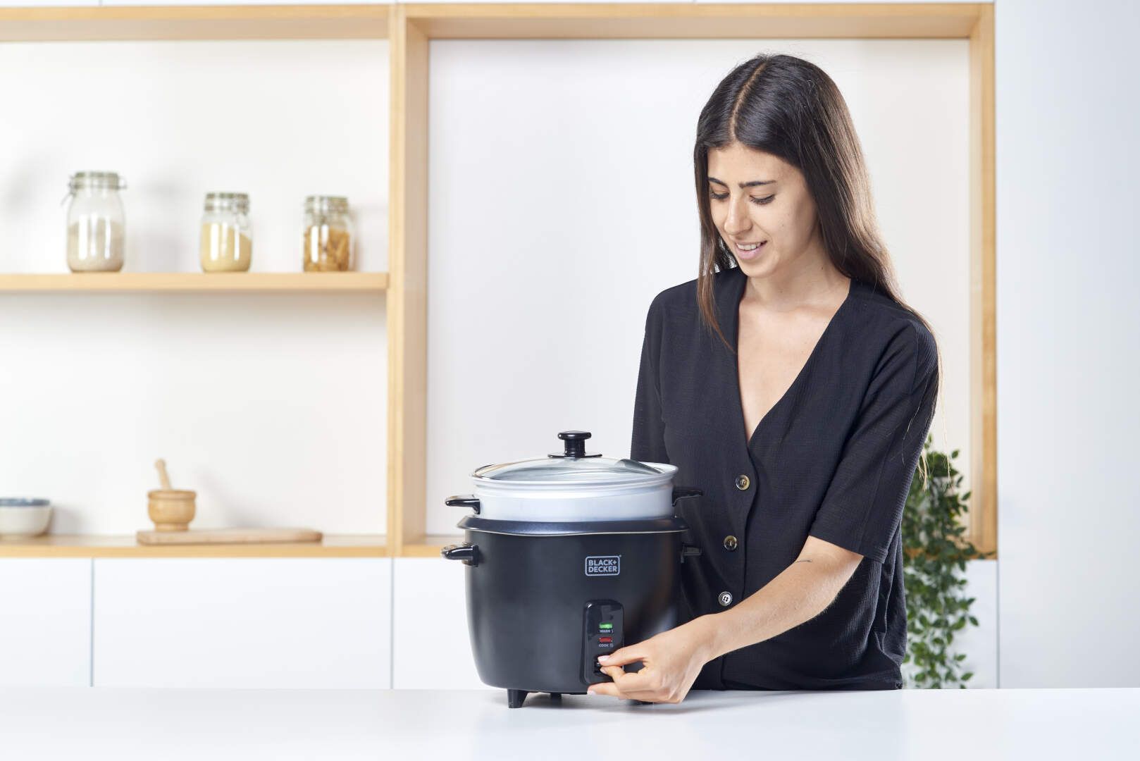 Kuvalo za pirinač Black+Decker BXRC1800E 700W 1800ml - pogled 4