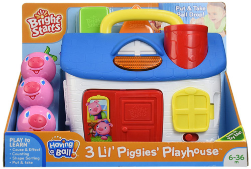 Bright Starts Edukativna igračka - Kućica sa oblicima Tri praseta - pogled 4