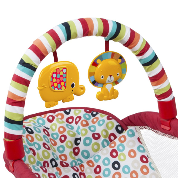 Bright Starts Kolevka - ležaljka za bebu sa vibracijom Playful Pinwheels - pogled 4