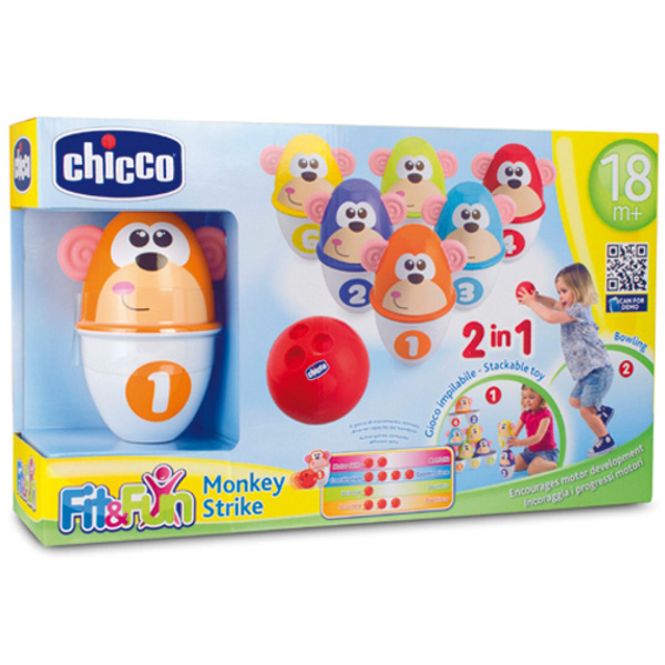 Chicco Dečji set za kuglanje - Majmunčići 00005228000000 - pogled 4