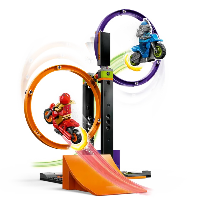 LEGO® City Kocke Stuntz Akrobatski izazov sa okretnim obručima 60360 - pogled 4