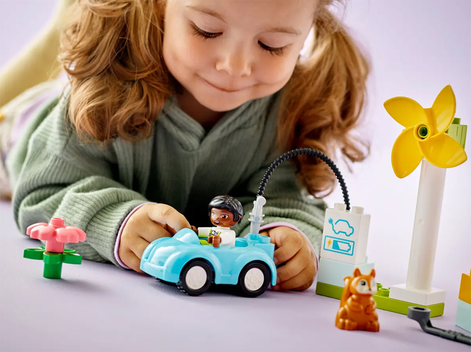 LEGO® DUPLO® Kocke Vetrenjača i električni auto 10985 - pogled 4