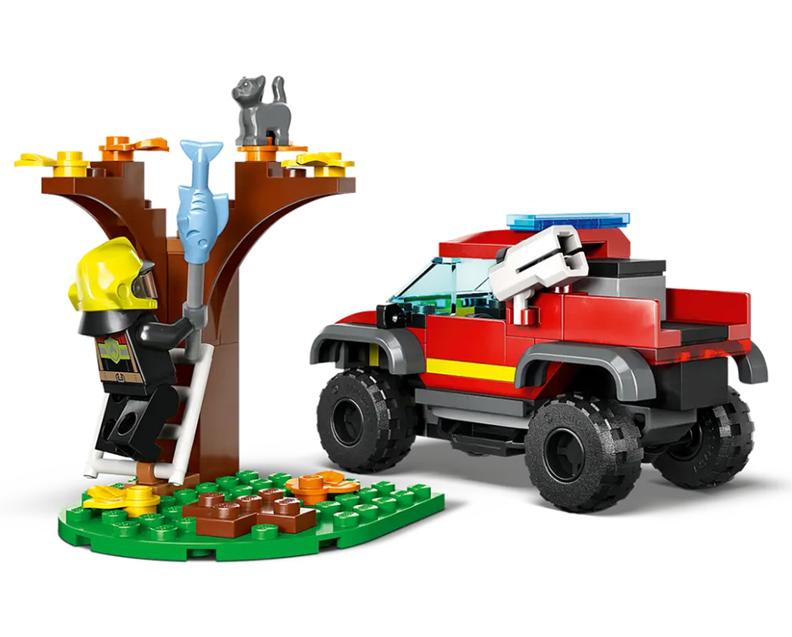 LEGO® City Kocke Spasavanje vatrogasnim terencem 4x4 60393 - pogled 4