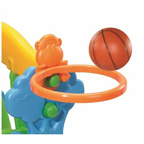 Grow-n Up Igraonica sa toboganom  ljuljaškom i košem First Steps NT2023-02-GNU - pogled 4