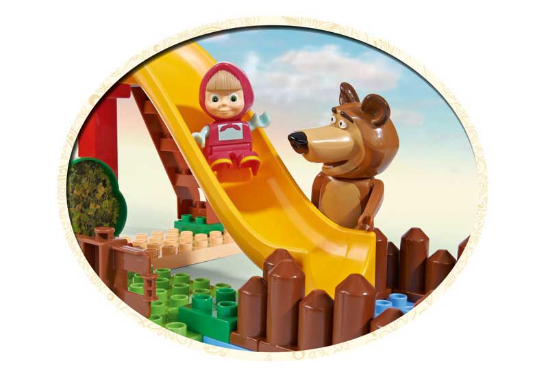 Play Big Kocke Maša i Medved - Bazen i tobogan SB57094 - pogled 4