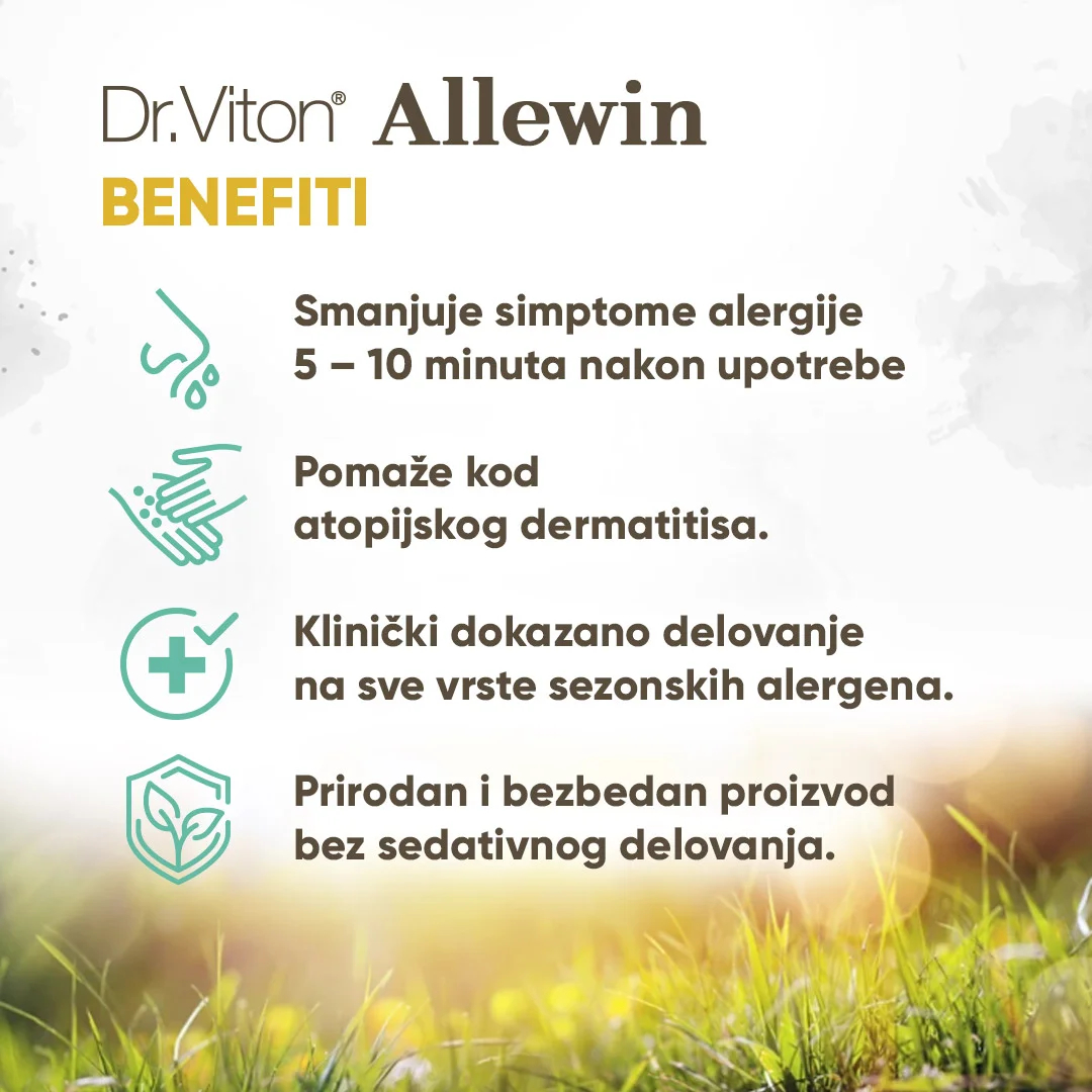 Dr. Viton Allewin 30 tableta Dodatak ishrani protiv simptoma alergije i atopijskog dermatitisa - pogled 4
