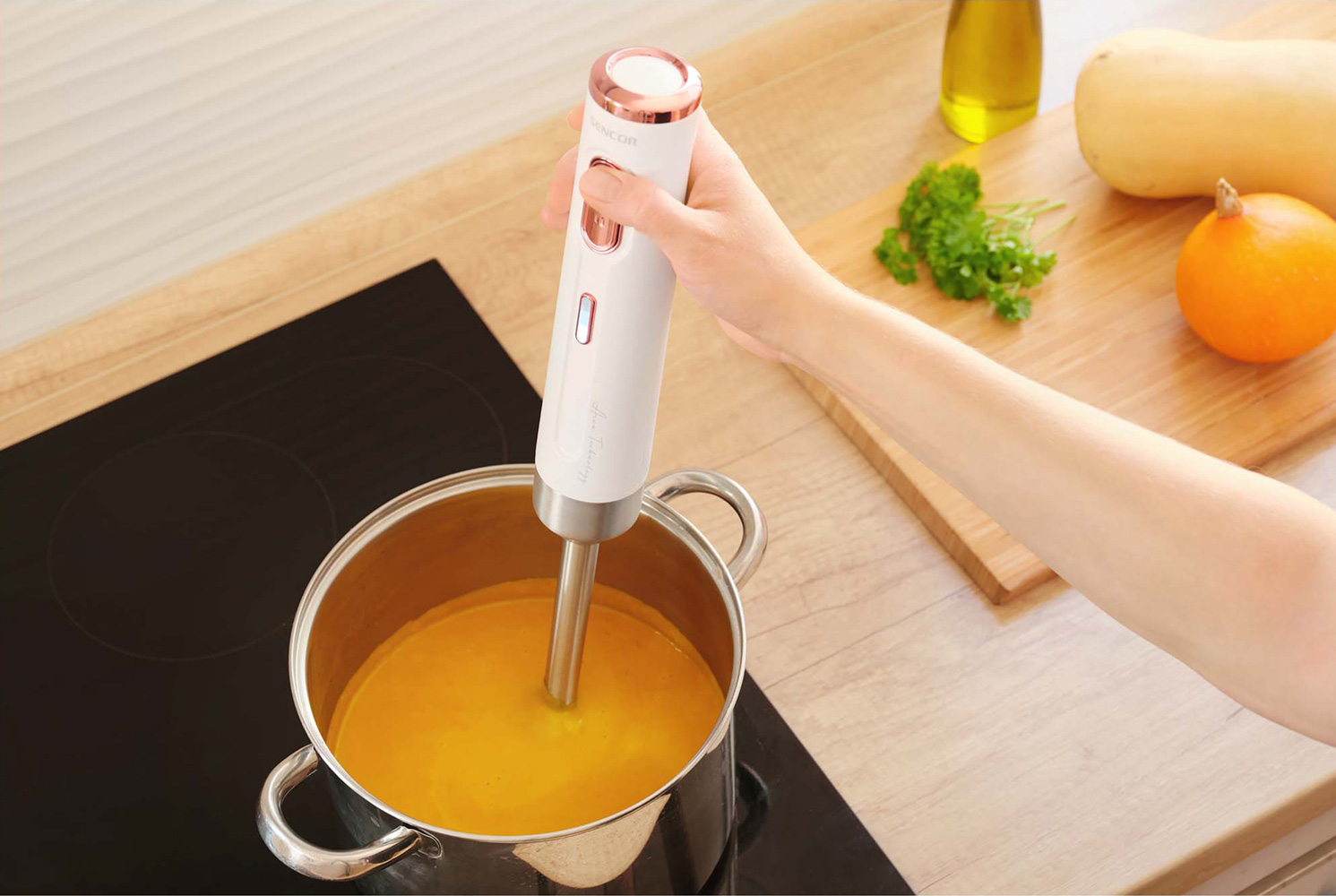 Bežični ručni blender 3u1 Sencor SHB 9000WH - pogled 4