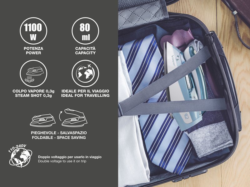 Parna putna pegla Beper P204FER200 - pogled 4