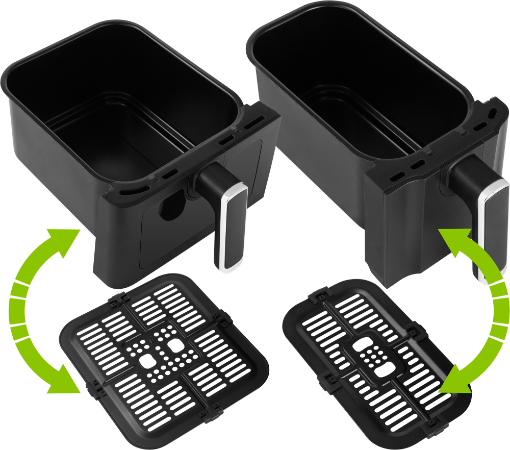 Friteza na vrući vazduh Air Fryer ECG AF 8300 Dual Fry - pogled 4