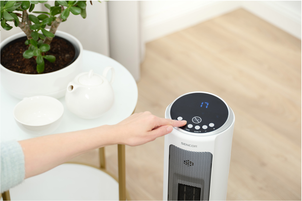 Pametna keramicka stubna grejalica SENCOR SFH 8994WH PTC - pogled 4