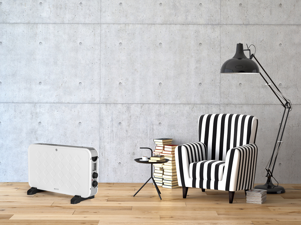 Konvektorska PTC grejalica ECG TK 2070 White - pogled 4