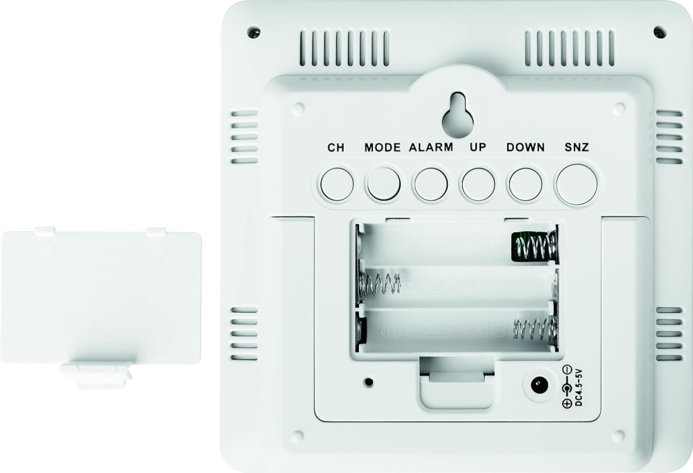 Digitalni stoni sat sa kućnom meteo stanicom ECG MS 300 White - pogled 4