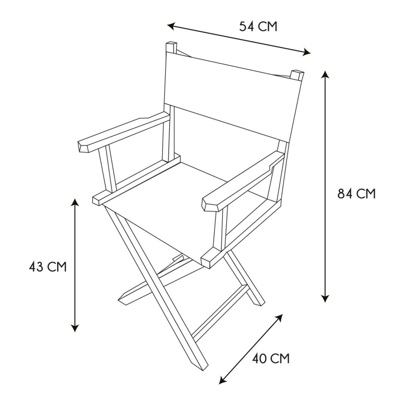 Sklopiva rediteljska stolica The Boss - pogled 4