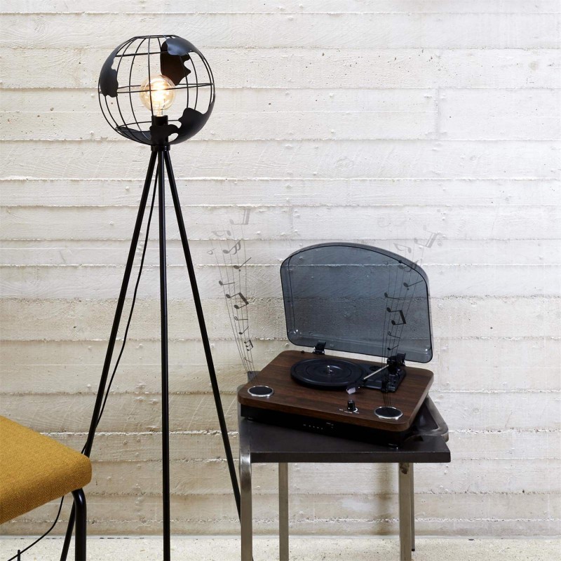 Prenosni Bluetooth USB Gramofon sa zvučnicima i radio prijemnikom - pogled 4