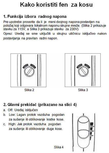 Vivax putni fen HD 1202F - pogled 4