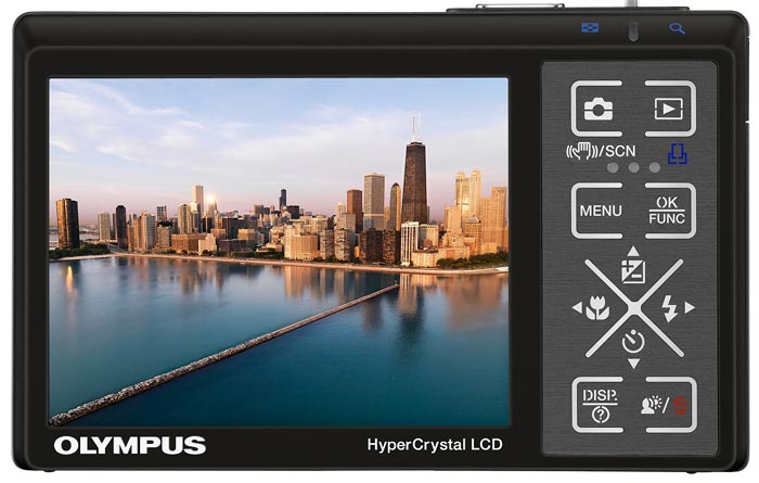 Olympus μ 1040 - digitalni fotoaparat - 10 MP - Black - pogled 4