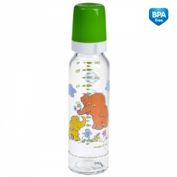 Canpol Baby Staklena flašica 240 ml Retro print 42/201 - pogled 4