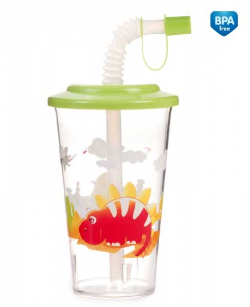 Canpol Čaša sa slamkom 320ml 12m+ Jakubek Dinosaurusi 4/112 - pogled 4