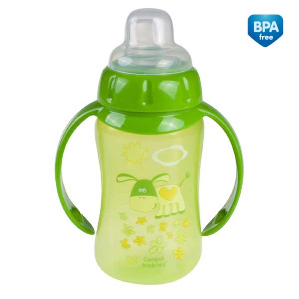 Canpol Bebi bočica sa usnikom za učenje Happy Animals 320ml 56/512 - pogled 4