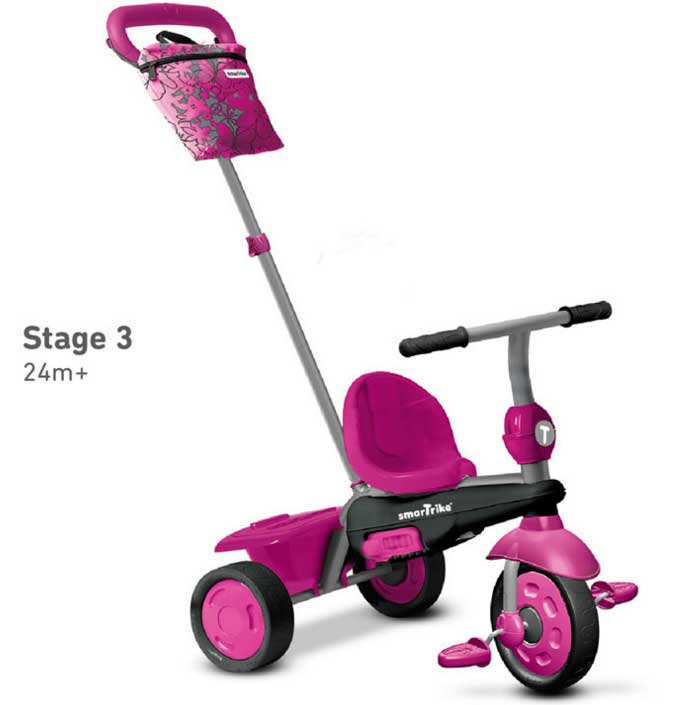 Smart Trike Tricikl 10 - 36 meseci Vanilla Pink - pogled 4