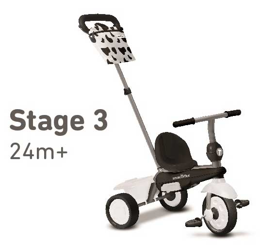 Smart Trike Tricikl 10 - 36 meseci Vanilla White/Black - pogled 4