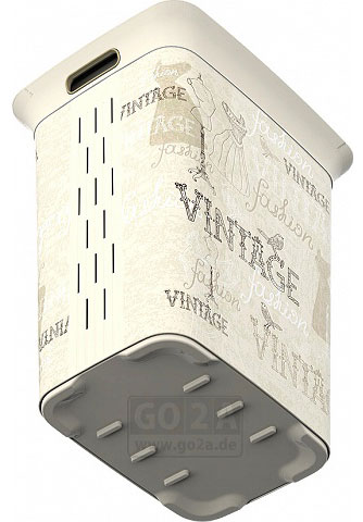 Korpa Za Veš Chic Hamper Flower Grey - pogled 4