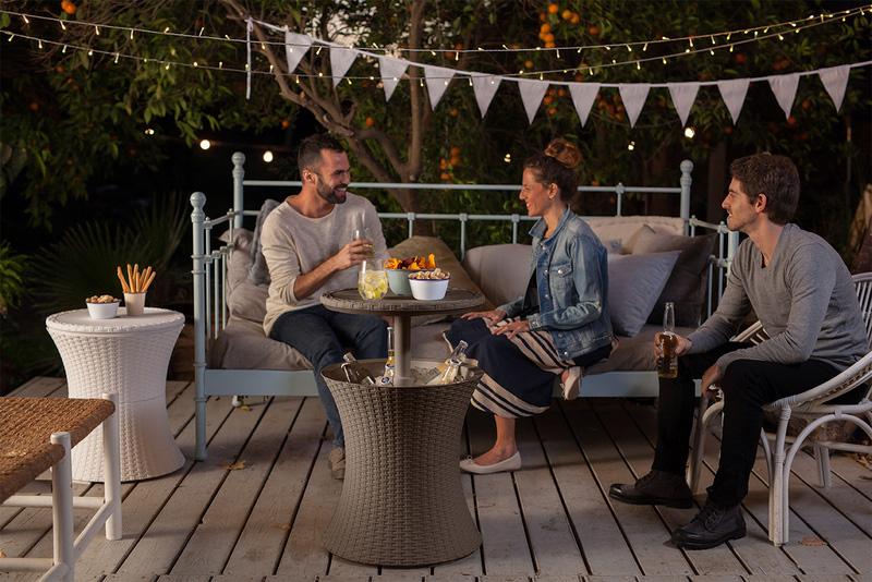 Barski Sto Sa Komorom za Led Curver Keter Cool Bar Rattan - pogled 4