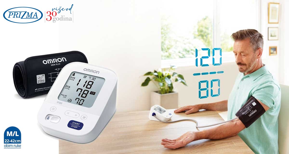 Omron M3 Comfort digitalni automatski merač krvnog pritiska za nadlakticu - pogled 4