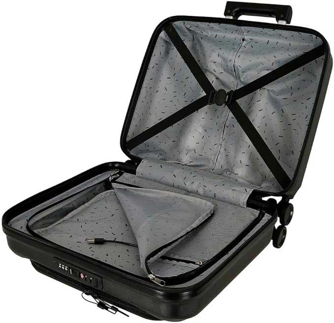 Kabinski pilot kofer 44cm sa odeljkom za laptop Movom Dayton black 53564  - pogled 4