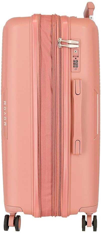 Komplet proširivih kofera od polipropilena 55cm-68cm-78cm Movom Inari coral 53294 - pogled 4