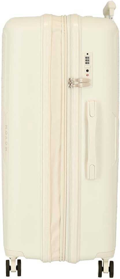 Komplet proširivih kofera od polipropilena 55cm-68cm-78cm Movom Inari white 53294 - pogled 4