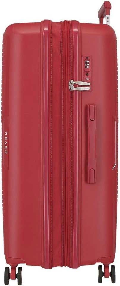Komplet proširivih kofera od polipropilena 55cm-68cm-78cm Movom Inari red 53294 - pogled 4