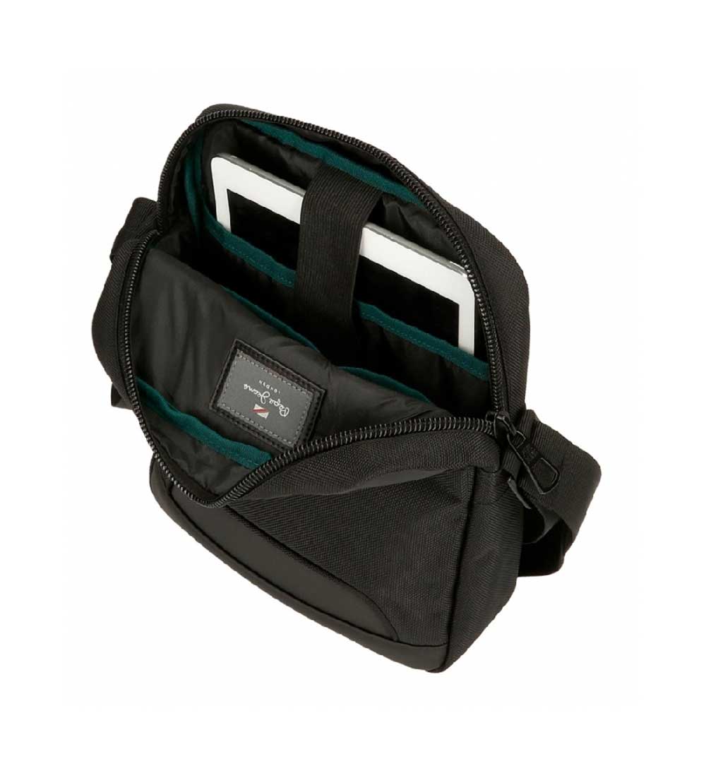 Muška torbica 27cm sa pregradom za tablet Pepe Jeans Bromley black 70656 - pogled 4
