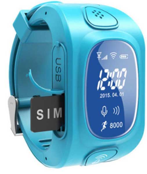 Dečiji sat sa funkcijama GPS lokatora i telefona zeleni - pogled 4