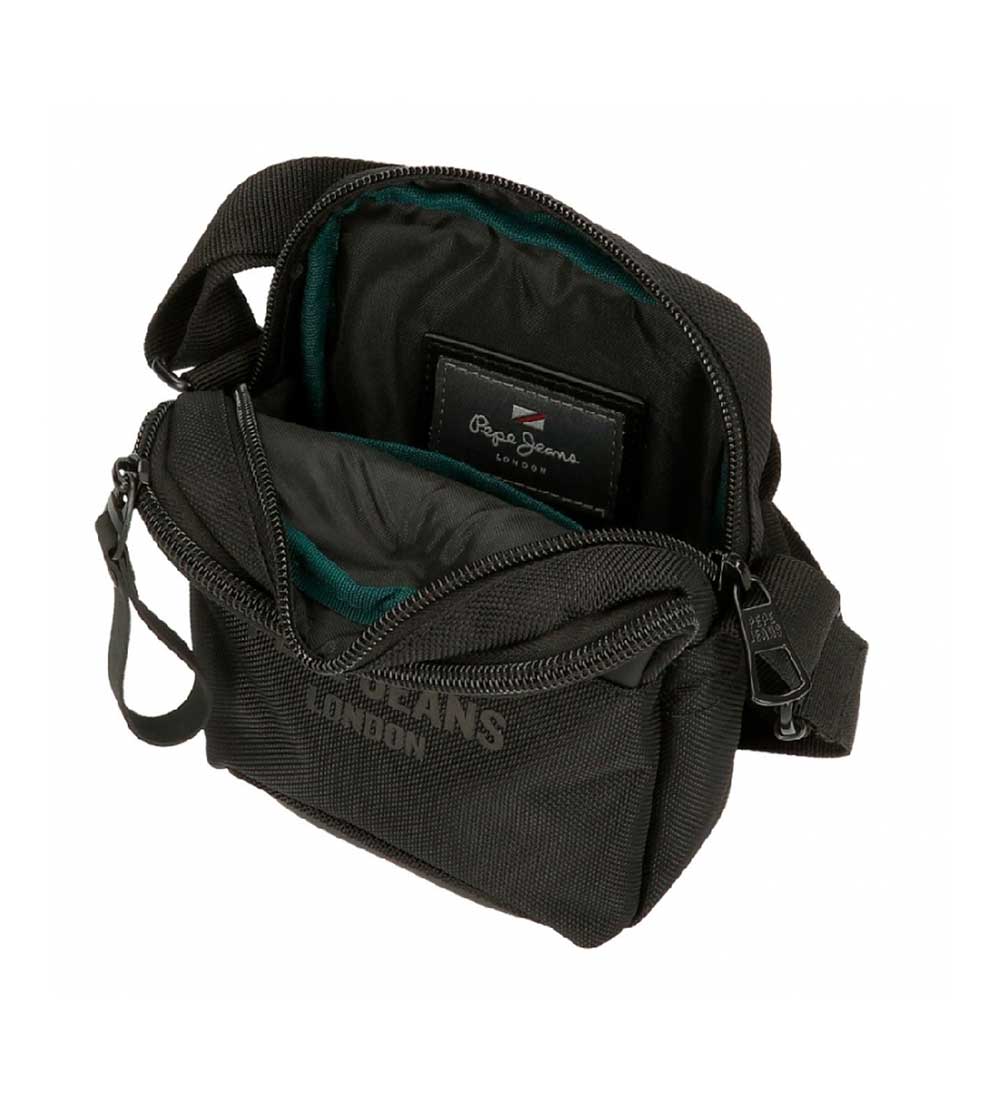 Muška torbica 16cm sa dve pregrade Pepe Jeans Bromley black 70651 - pogled 4