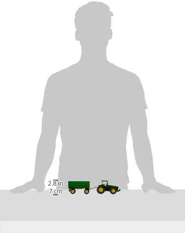 SIKU Igračka Traktor John Deere 8000 sa prikolicom 1953 - pogled 4