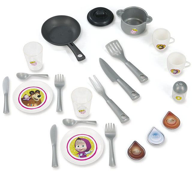 Smoby Dečija kuhinjica Maša i Medved SM310700 - pogled 4