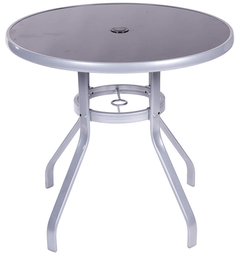 Baštenska Garnitura od Metala, Tekstila i Stakla - Como Black - pogled 4