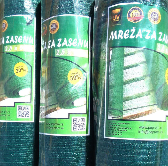 Mreža za zasenu i zaštitu od grada UV Stabilna 3.6x50m - pogled 4