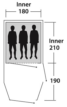 Šator za tri osobe Outwell Earth 3 110563 - pogled 4