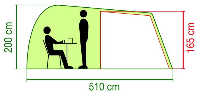 Šator za pet osoba Coleman Waterfall™ 5 204391 - pogled 4